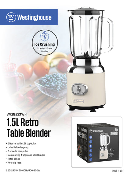 1.5L Retro Table Blender