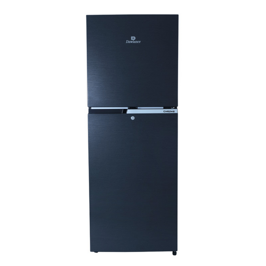 Dawlance 9160LF Chrome Hairline Black Double Door Refrigerator 10 Cubic Feet With Official Warranty