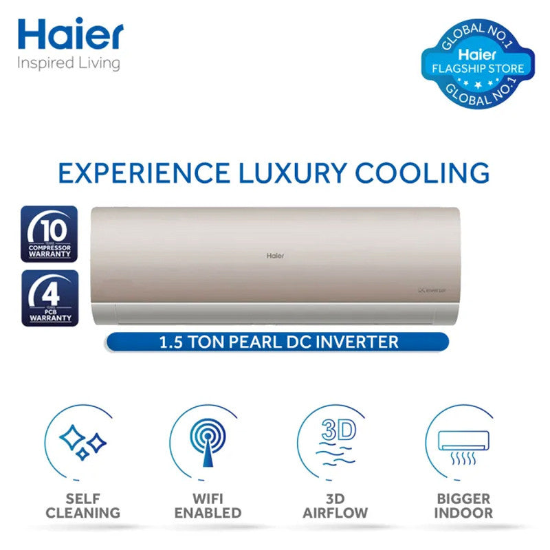 Haier HSU-18HFPCA (G) Pearl Inverter AC 1.5 Ton With Official Warranty