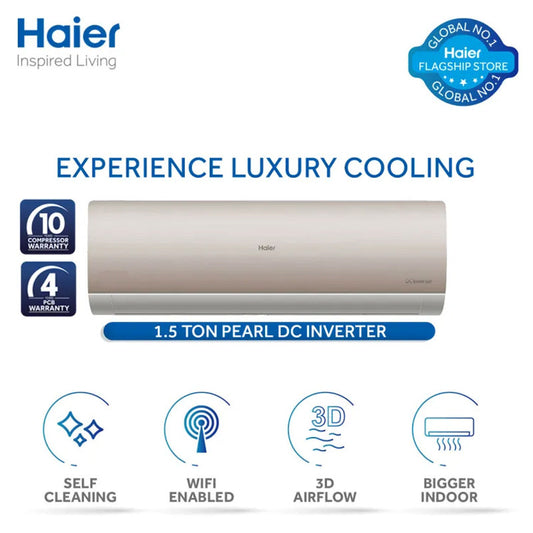 Haier HSU-18HFPCA (G) Pearl Inverter AC 1.5 Ton With Official Warranty