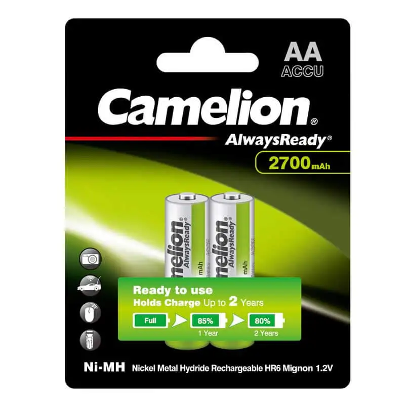 Camelion rechargeable batteries AA 2 Batteries – 2700 mAh