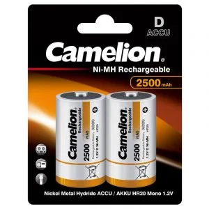 Camelion rechargeable D size battery – 2500 mAh