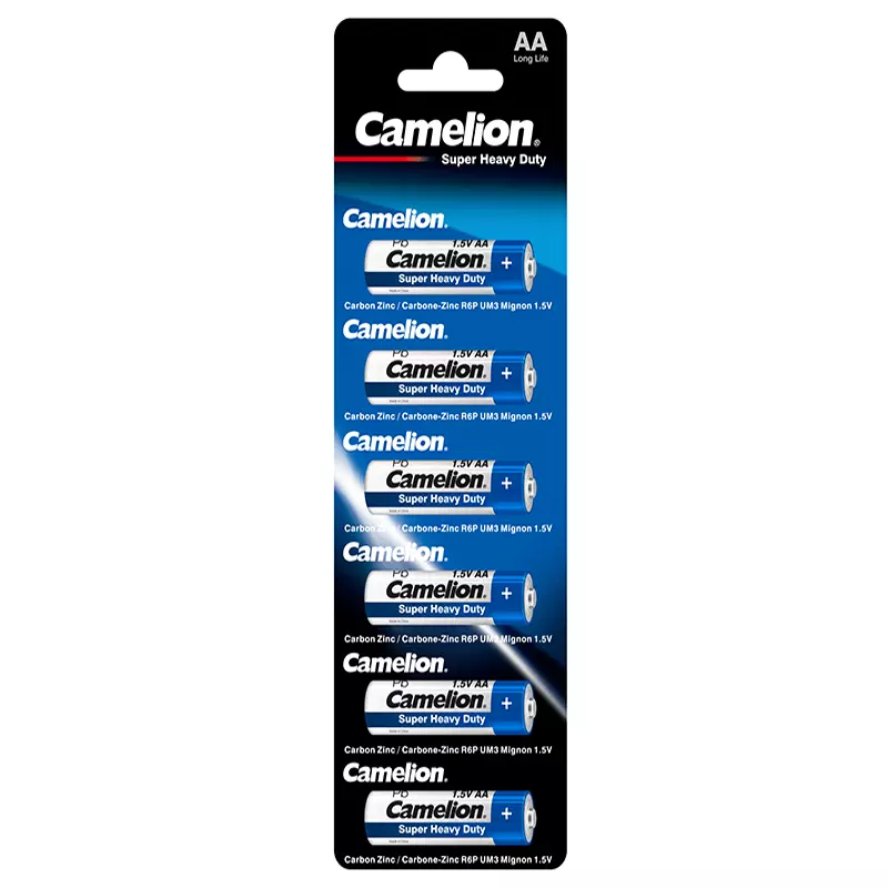 Camelion super heavy duty batteries – AA6 (72 batteries)