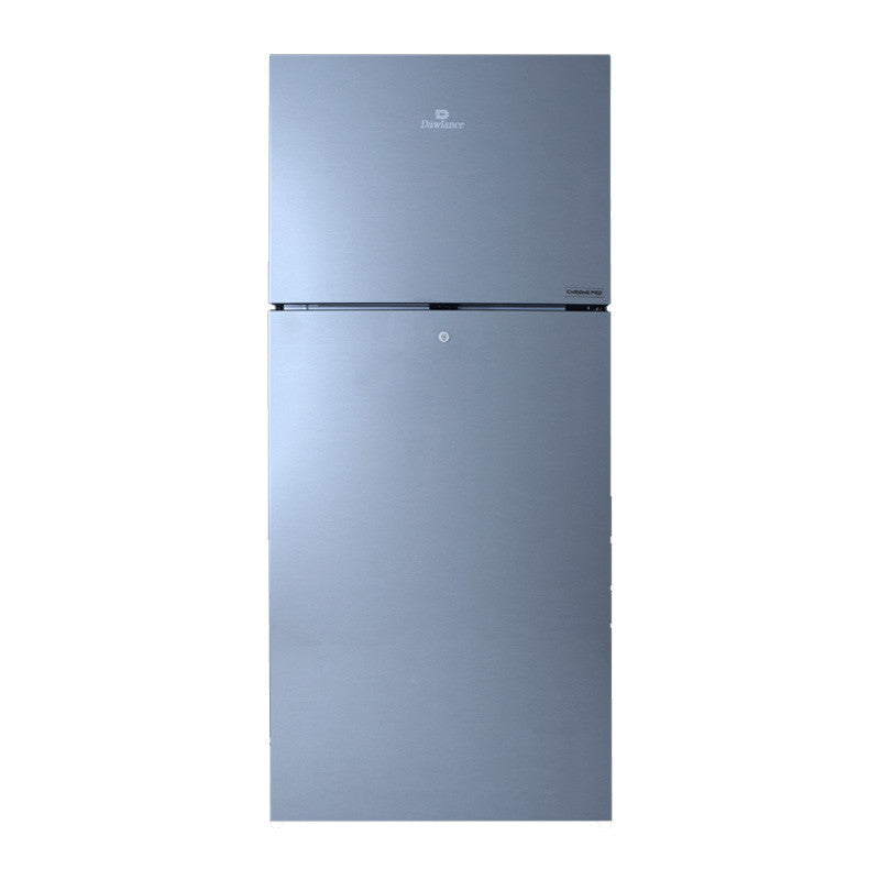 Dawlance 9149WB Chrome Pro Hairline Silver Double Door Refrigerator 8 Cubic Feet With Official Warranty