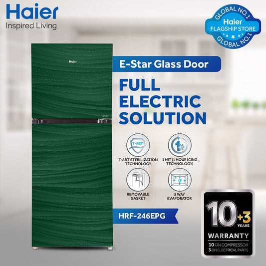 Haier HRF-246 EPB-EPC-EPG E-Star Refrigerator 9 Cubic Feet With Official Warranty