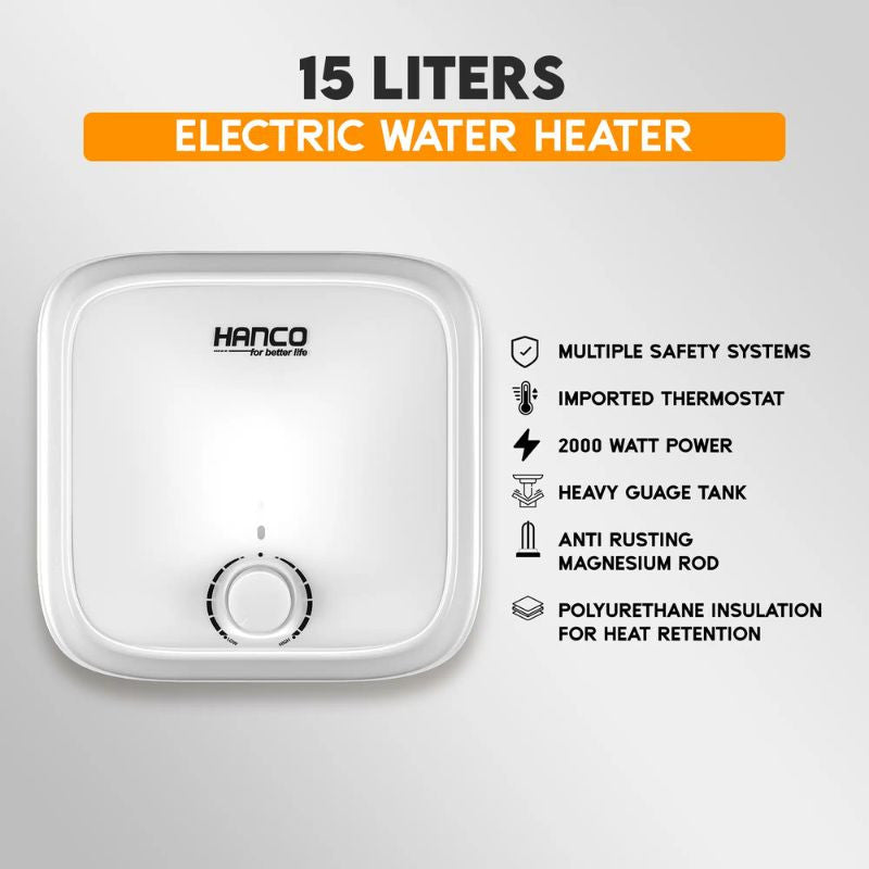 Hanco HEG-15L Fast Electric Water Heater – 15 Litre With Official Warranty