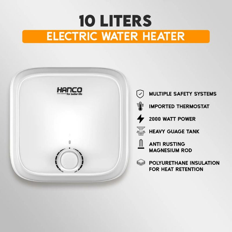 Hanco HEG-10L Fast Electric Water Heater – 10 Litre With Official Warranty