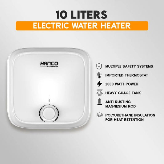 Hanco HEG-10L Fast Electric Water Heater – 10 Litre With Official Warranty