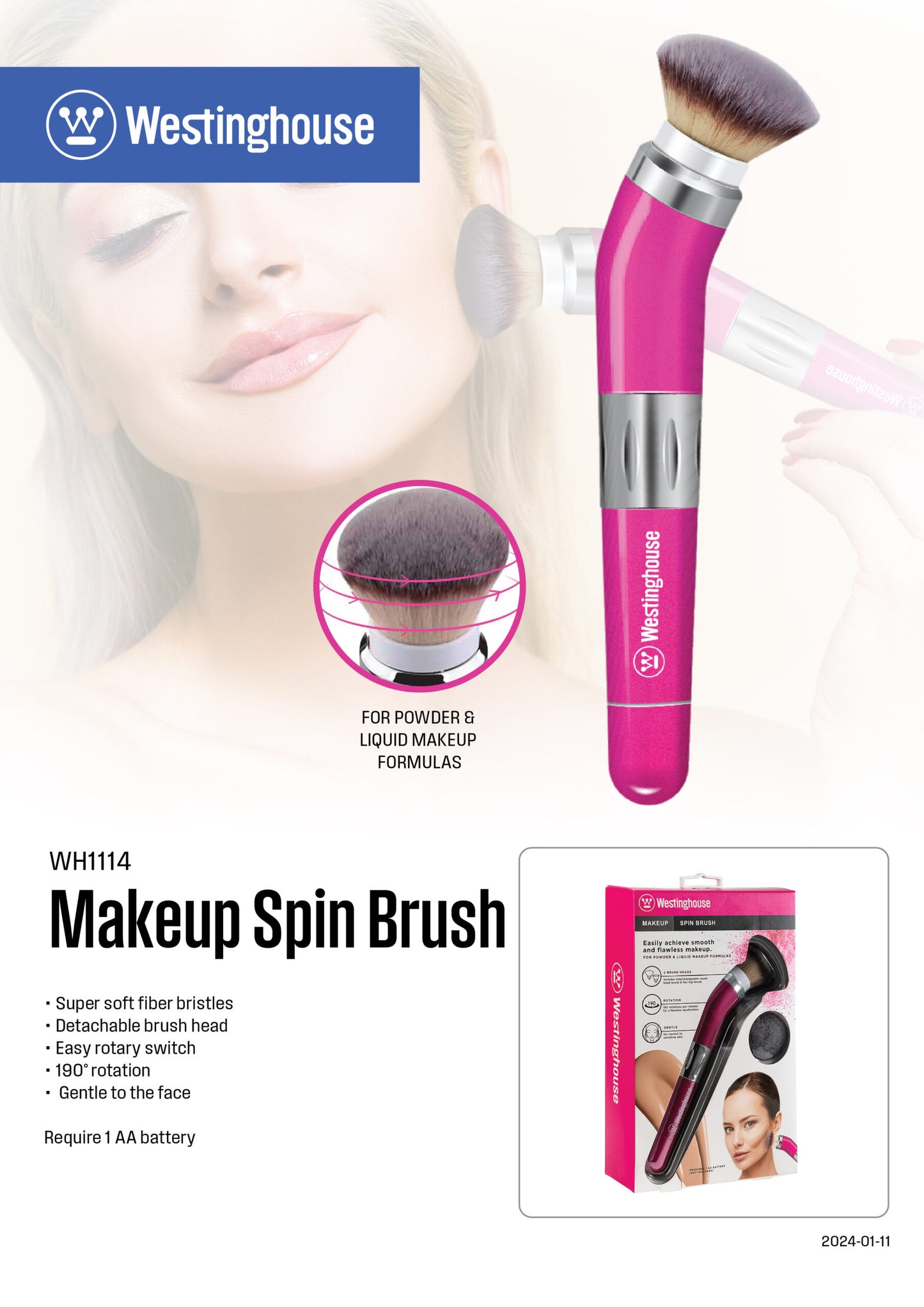 Ladies – Make Up Spin Brush