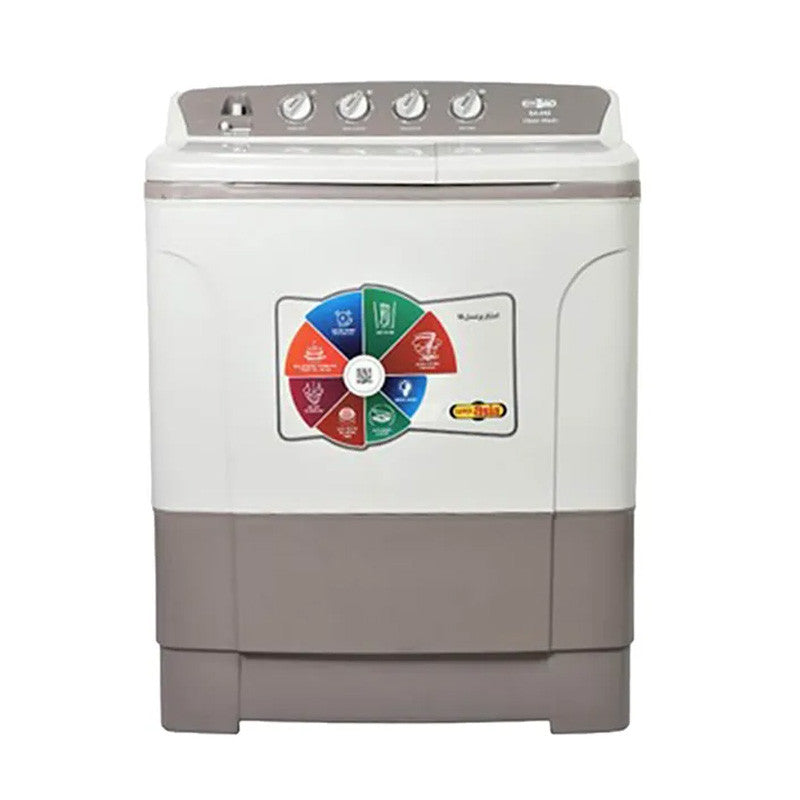 Super Asia SA-242 8Kg Top Load Twin Tub Semi - Automatic Washing Machine With Official Warranty