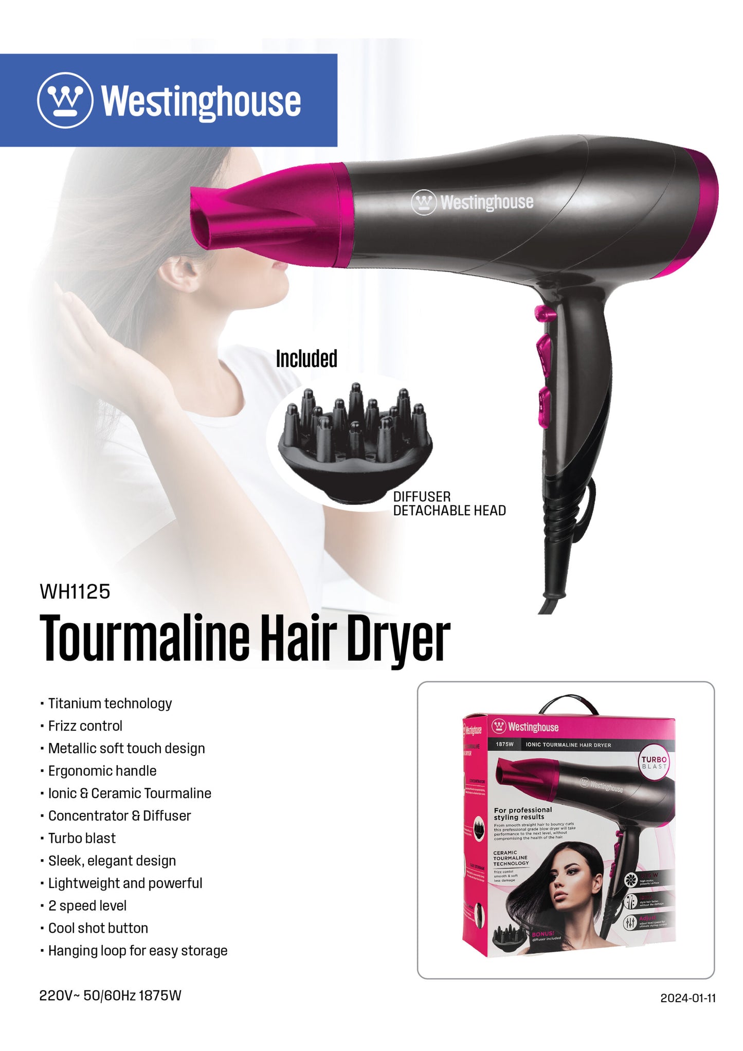 Tourmaline Hair Dryer