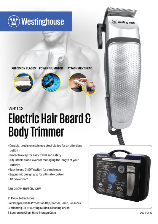 Electric Hair Beard & Body Trimmer