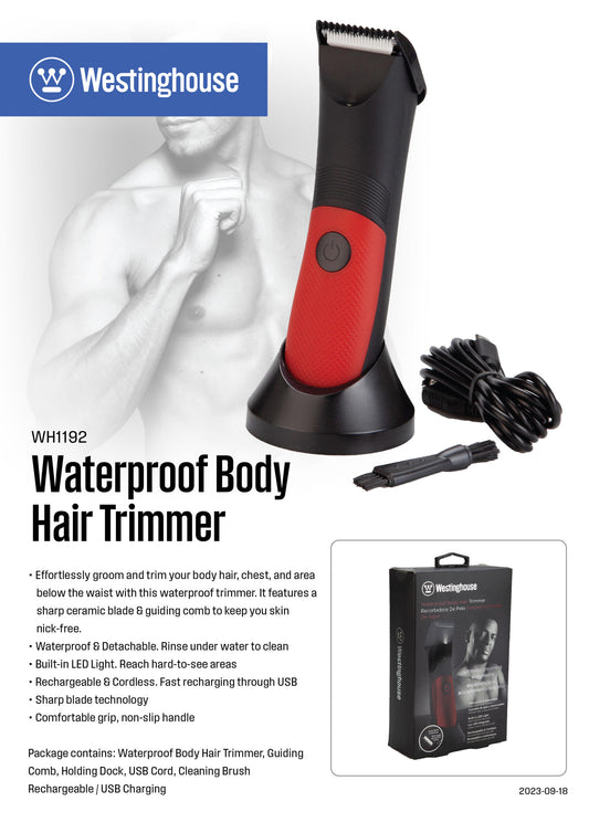 Waterproof Body Hair Trimmer