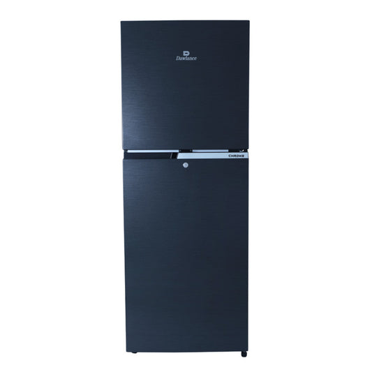 Dawlance 9140WB Chrome Hairline Black Double Door Refrigerator 8 Cubic Feet With Official Warranty